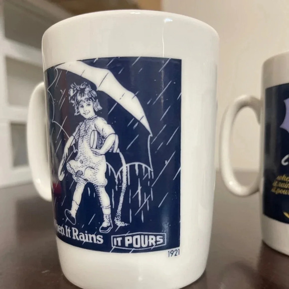 Morton Salt Coffee Mugs Made in Japan - Picture 3 of 9
